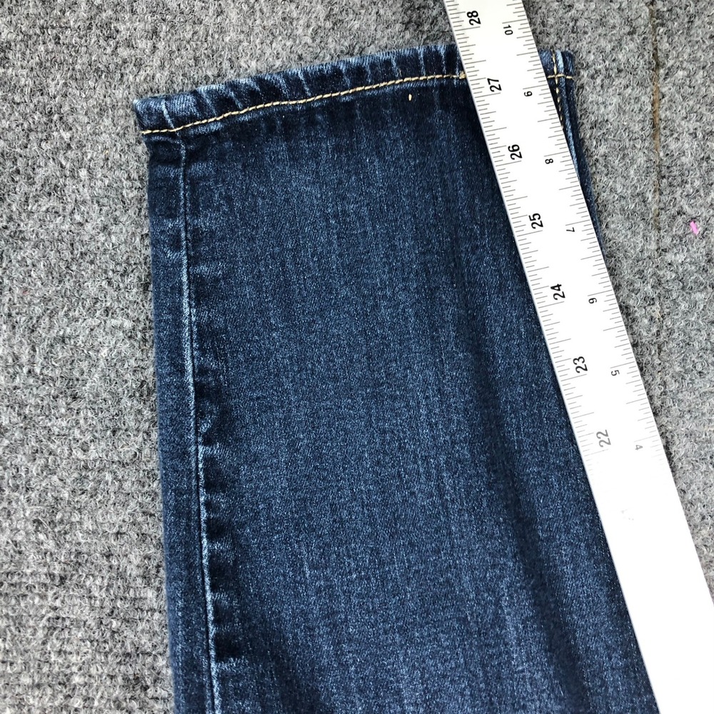 Signature by Levi Strauss & Co Mid Rise Straight Leg Dark Wash Jean Women 10 W30 - Picture 7 of 11
